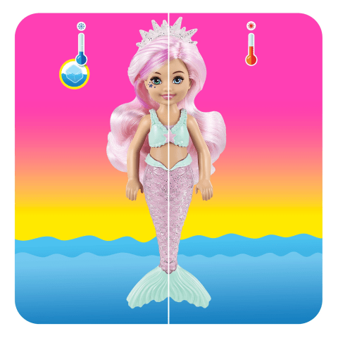 安価 ワタナベ Barbie Color Reveal Chelsea Mermaid Doll With 6 Surprises 手提げ・レッスンバッグ・入園グッズ