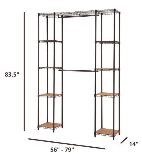 dimensions of the closet organizer