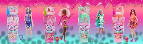 Strawberry Lemonade Color Reveal Barbie Pop Barbie Doll Pop Reveal