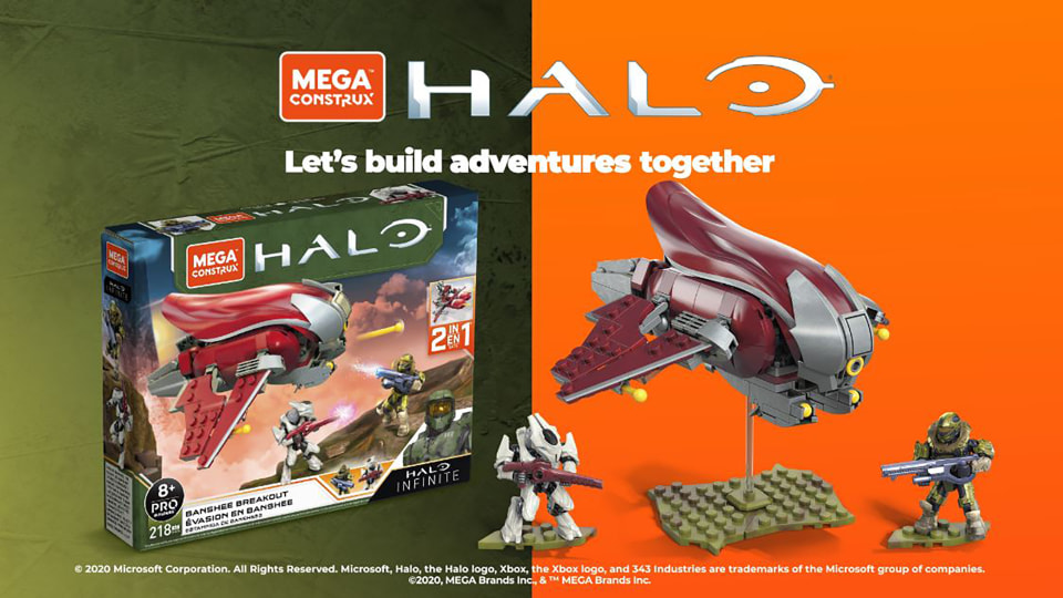 MEGA Halo Banshee Breakout Vehicle Halo Infinite Construction Set with