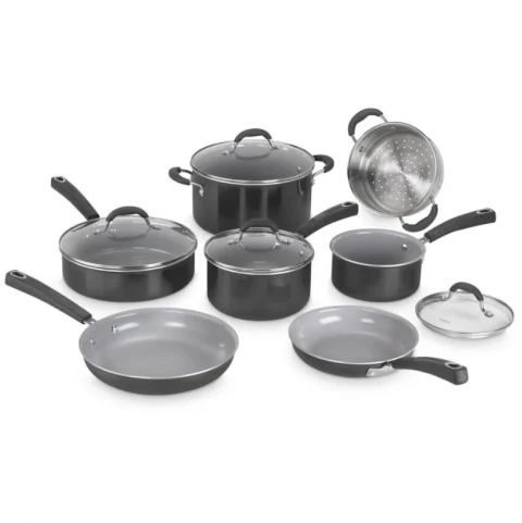 Cuisinart Advantage Ceramica XT 11-pc Cookware Set 54C-11BK, Color