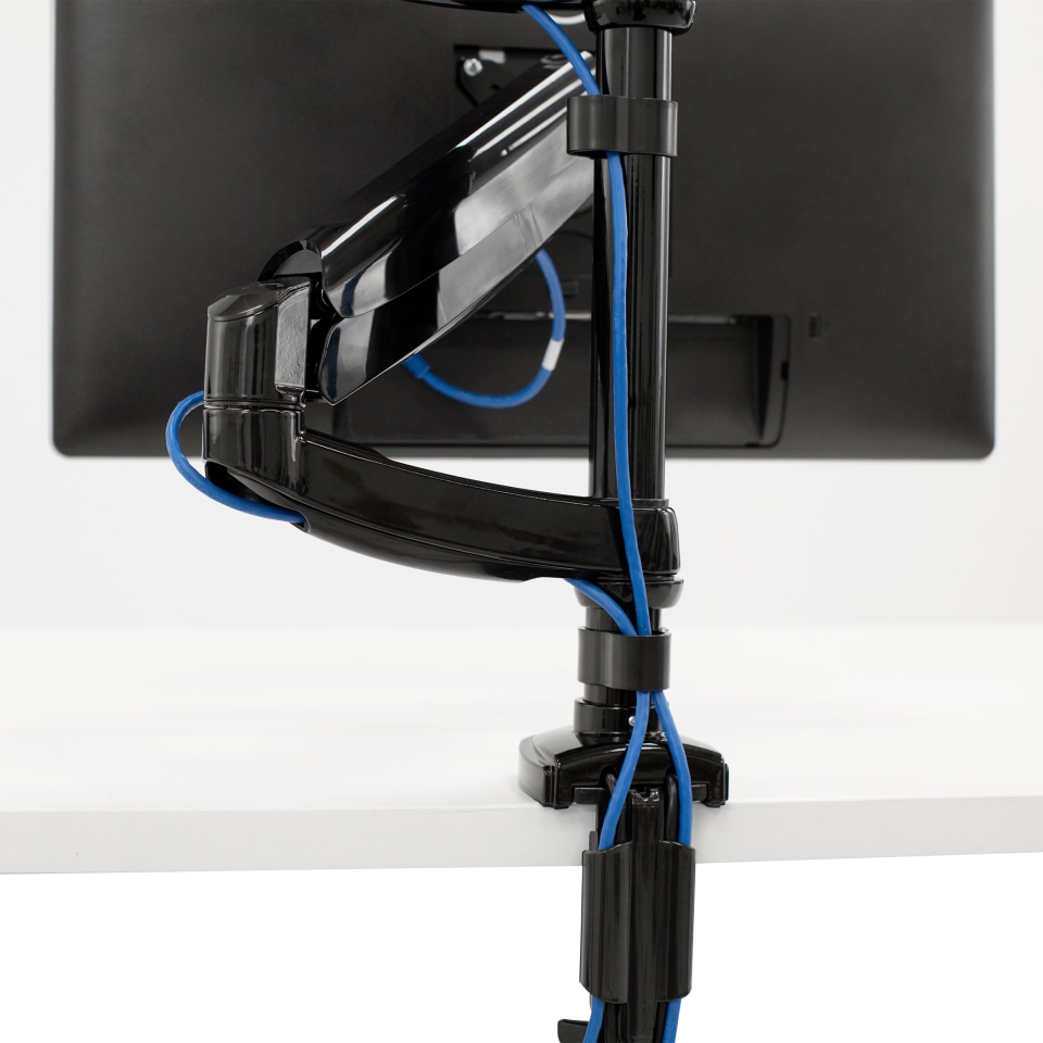 Fellowes Platinum Series Dual Stacking Adjustable Monitor Arm Black
