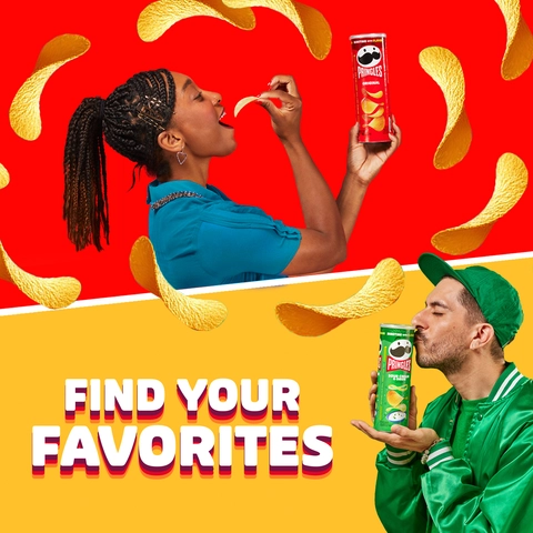 Pringles Potato Crisps Chips Sour Cream and Onion, Lunch Snacks