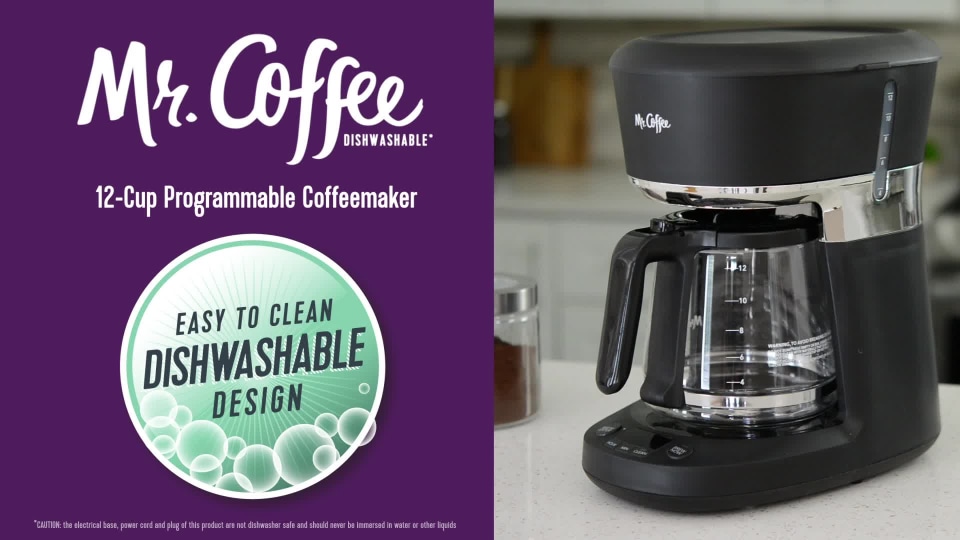 Mr. Coffee DWX23 12-Cup Programmable Coffee Maker - Black