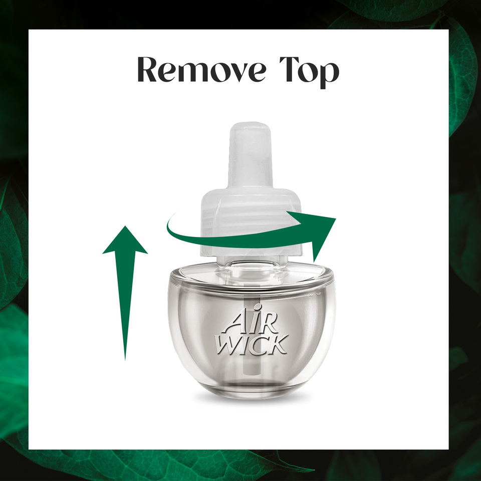 Air Wick Vibrant Plug in Scented Oil Refill, 5ct, White Sage & Mahogany