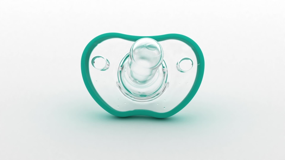Nanobebe Flexy Baby Pacifiers in Teal, Pink, White, or Gray | 2-Pack - image 2 of 10