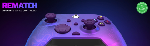 Xbox Series XS & PC Purple Fade REMATCH Controller by PDP