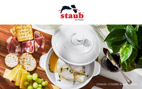 Staub Stoneware Round Covered Brie Baker with Lid & Reviews