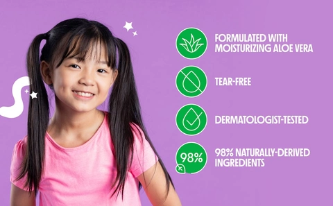 kids daily care moisturizing shampoo for kids fragrance free tear free kids haircare for all hair types kids curly