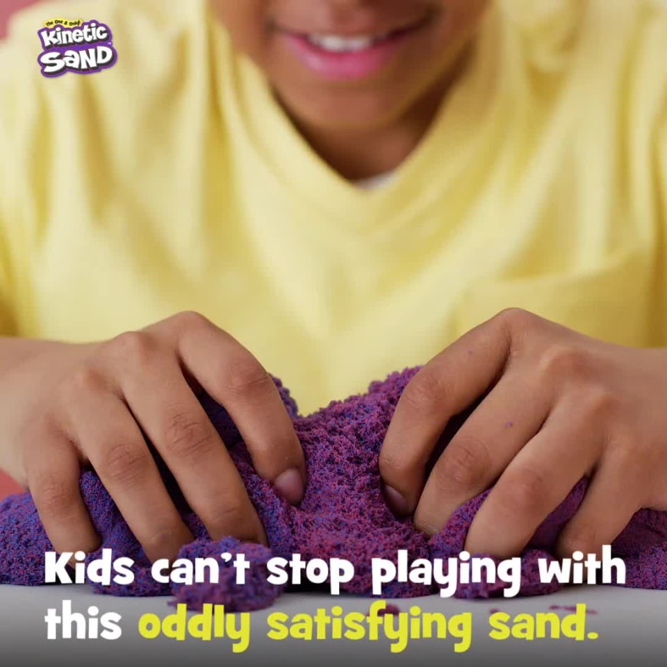 KTS®Kinetic Sand 500g Purple Colour for Kids with Assorted Moulds