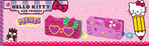 Hello Kitty and Friends Minis Watermelon Beach Party Pencil Case Playset  (7.5-in / 19.1-cm) with 2 Sanrio Figures and Stationery Supplies, Great  Gift for Kids Ages 4Y+ 