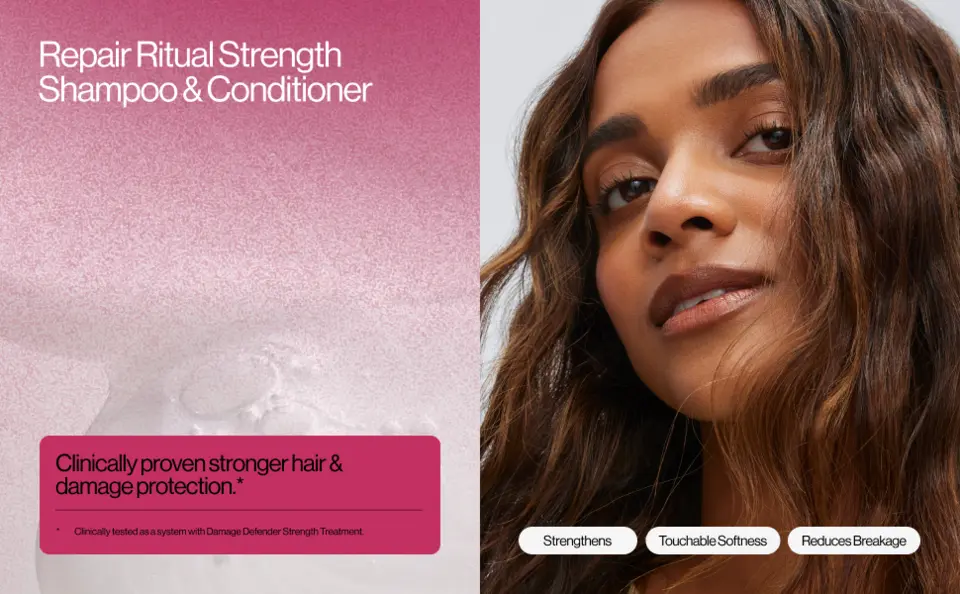 Clinically proven stronger hair and damage protection
