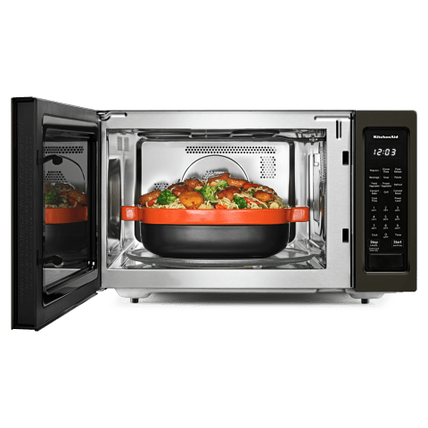 recessed turntable microwave