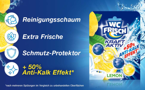 WC Frisch Kraft-Aktiv Duftspüler Lemon, 1 Packung = 10 Stück kaufen Lemon,  1 Packung = 10 Stück