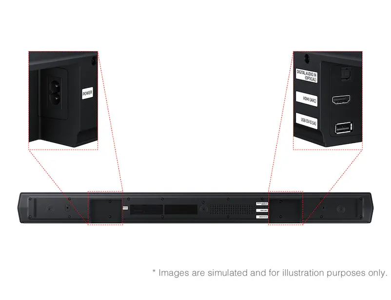 Samsung B Series Soundbar Ch with Subwoofer HW-B550F/ZA - Main Image