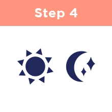 Step Four: A sun and a moon