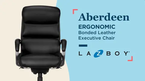 La-Z-Boy Aberdeen Ergonomic Bonded Leather Swivel Executive Chair