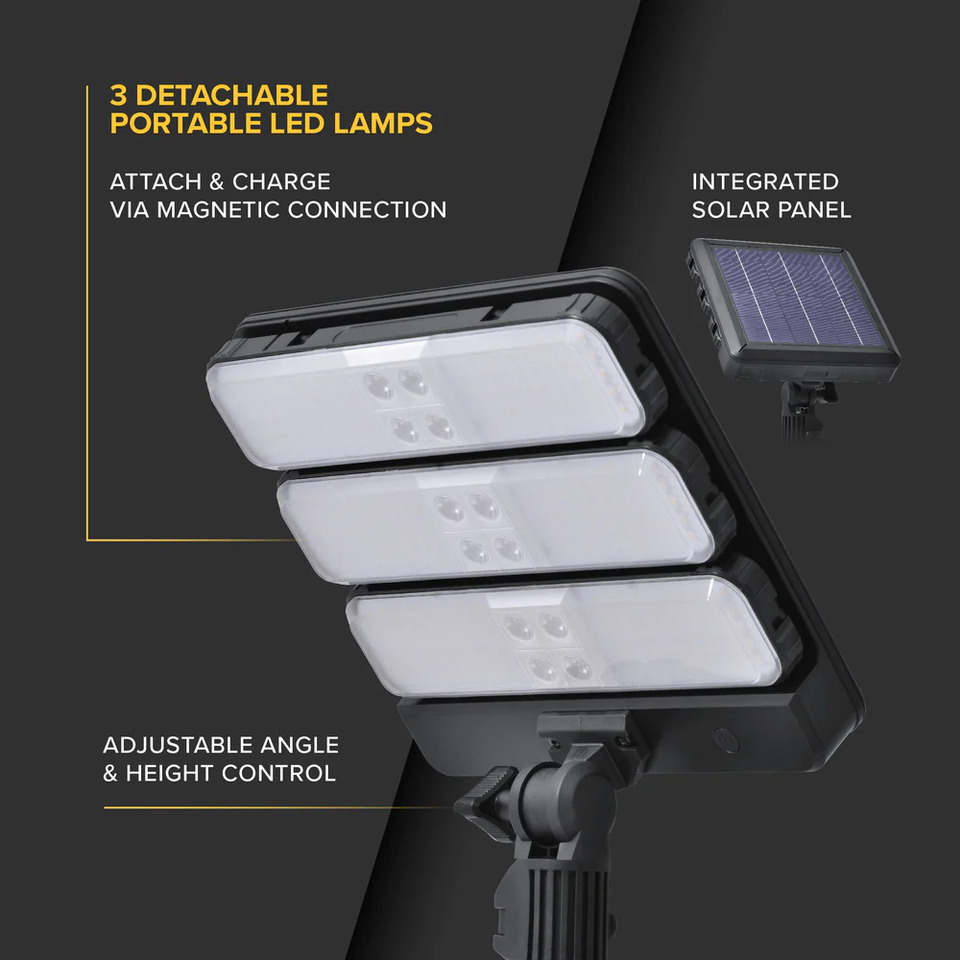 3 Detachable LED Lamps