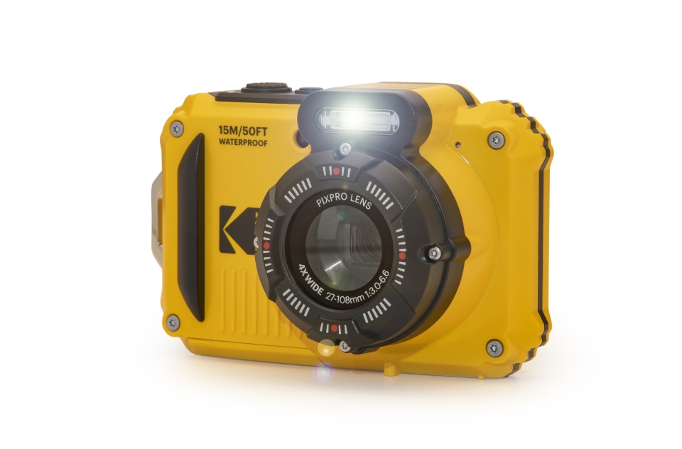 Kodak Caméra sous-marine WPZ2 jaune, zoom optique 4x, 15m, 16MP