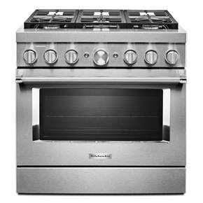 KitchenAid® 36'' Stainless Steel Gas Cooktop