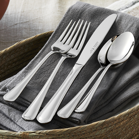 J.A. Henckels International Alcea 65-Piece Flatware Set, Silver