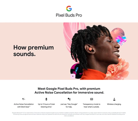 Google - Pixel Buds Pro True Wireless Noise Cancelling