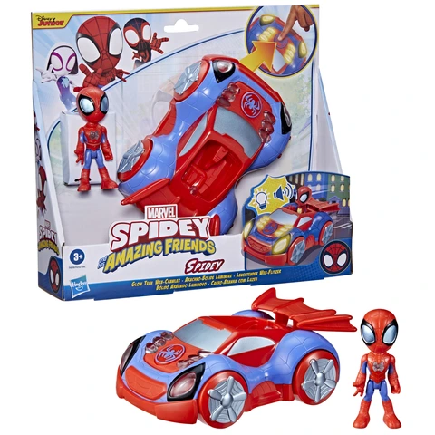 Arachno-bolide De Spidey E Amici - Set Veicolo E Figura Spidey Con Ragno