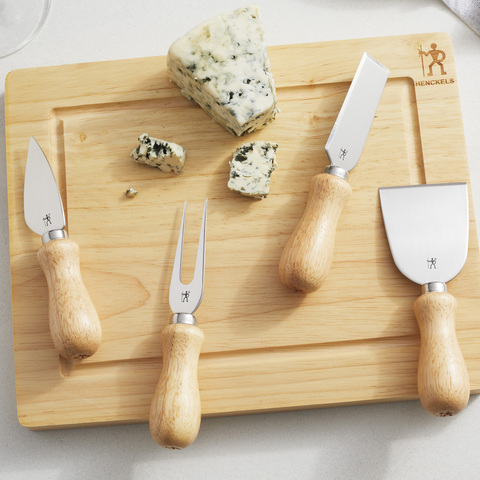 Zwilling Charcuterie Cheese Knife and Board 4-piece Set