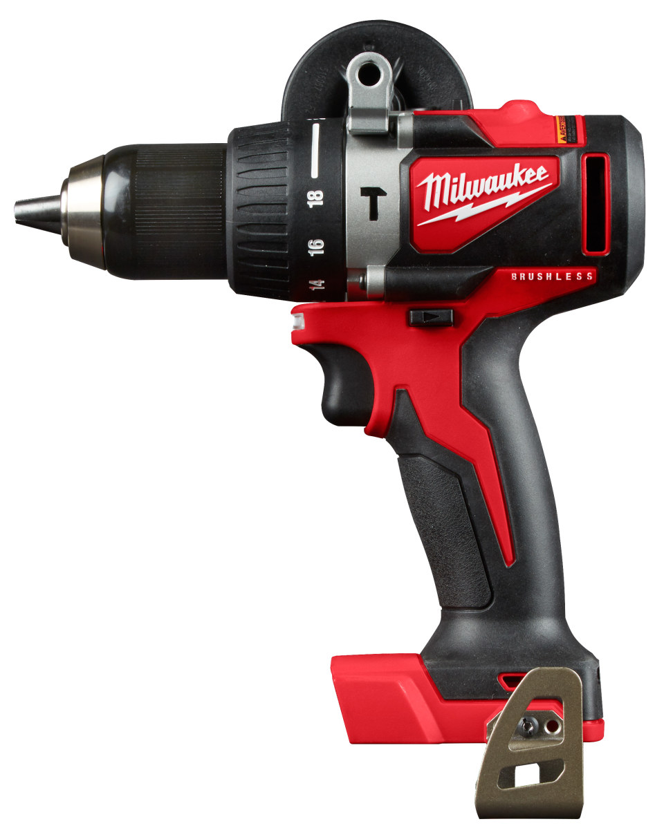 Milwaukee Tool - Cordless Hammer Drill: 18V, 1/2″ Chuck, 0 to