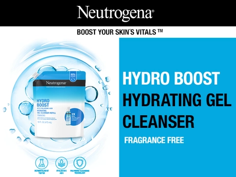 Neutrogena Hydro Boost Hydrating Gel Cleanser, Face Wash, Neutrogena face wash