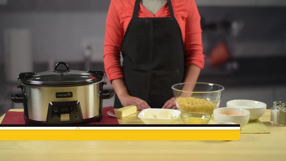 thumbnail video image 4 of Crock-Pot SCCPVC605-S 6-Quart Countdown Programmable Oval Slow Cooker with Dipper, Stainless Steel, 4 of 5