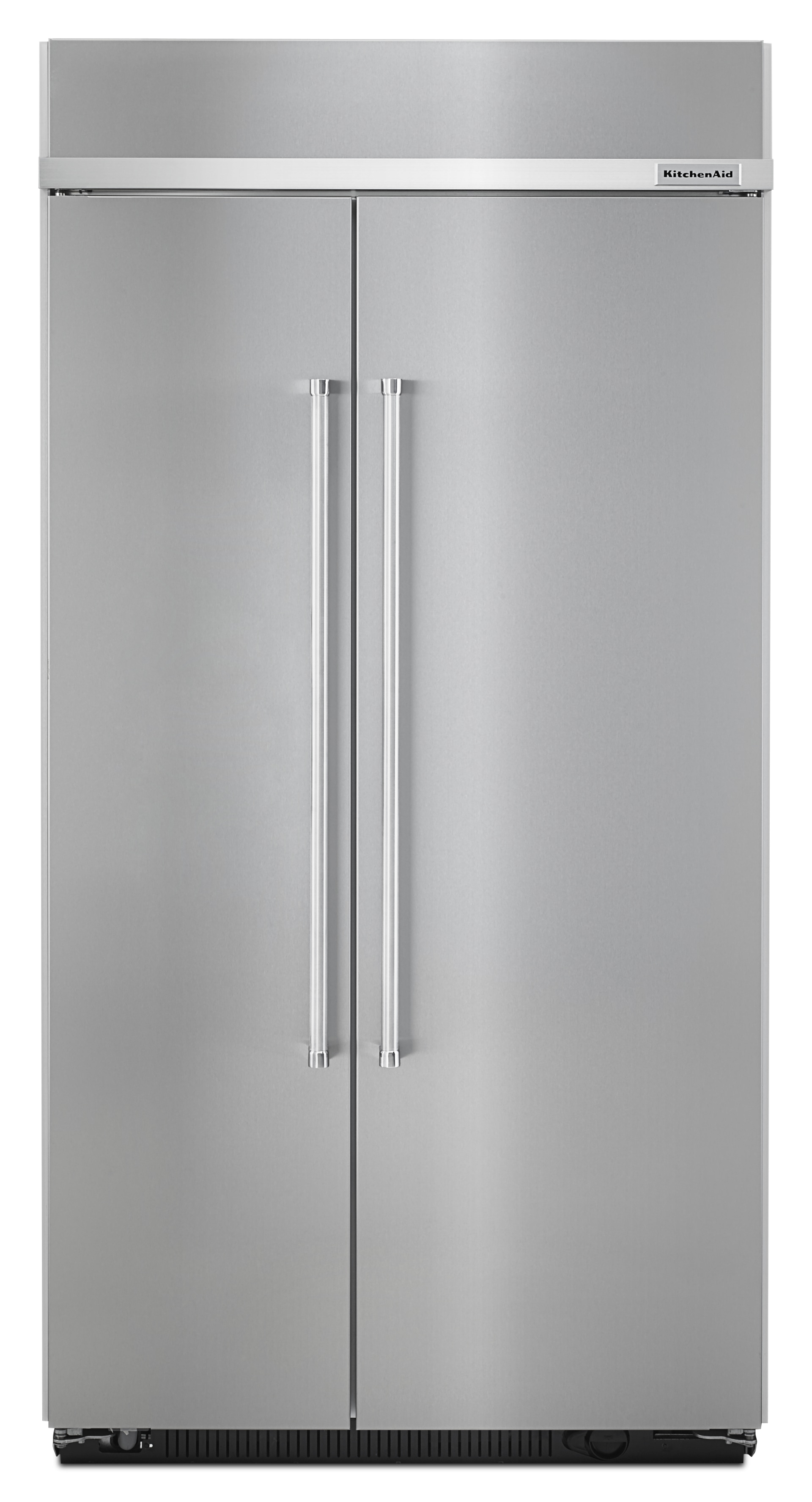 KBSN602ESS KitchenAid 25.5 cu. ft. 42 Width Built In Side by Side Refrigerator with ExtendFresh Plus Temperature Management System and SatinGlide Crispers PrintShield Stainless Steel