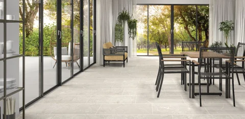 Mohawk® Rockford Gray 11 x 10 Hexagon Ceramic Mosaic Tile