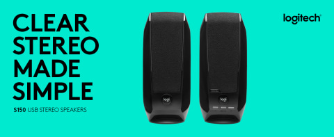 Logitech S150 USB Stereo Speakers for Desktop or Laptop