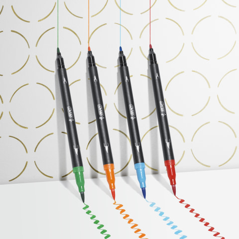 uni-ball EMOTT Fineliner Pens, Fine Point (0.4mm), Assorted Ink, 5-count,  Vivid