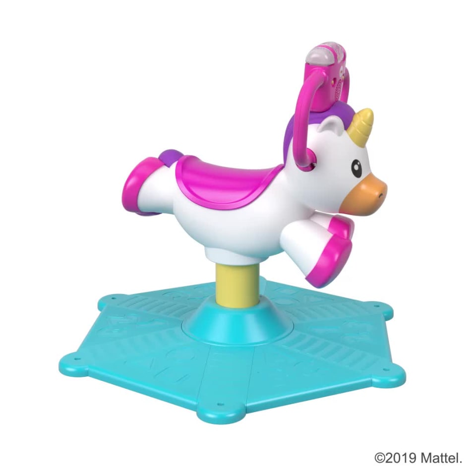 FisherPrice Bounce and Spin Unicorn with Lights and Sounds