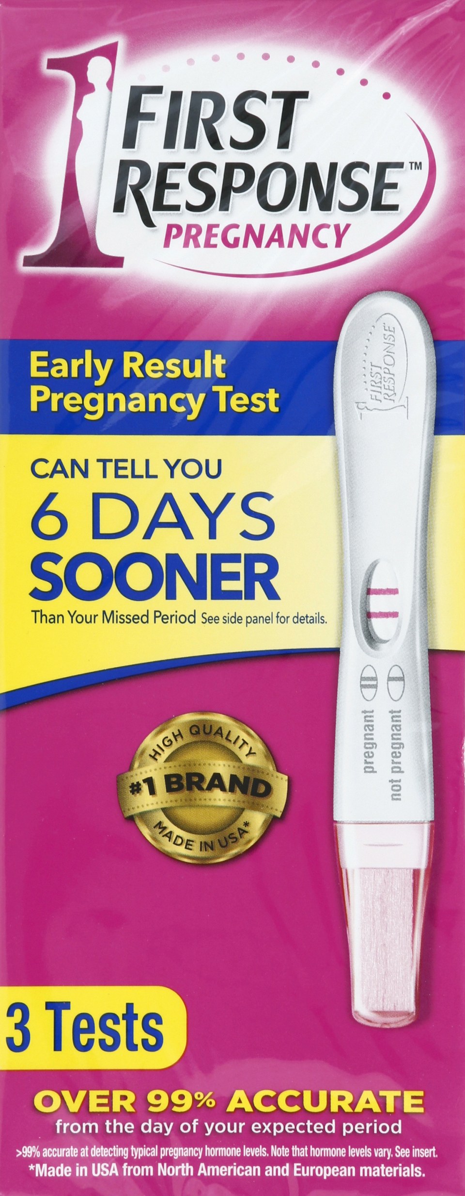 First Response Early Result Pregnancy Test 2 Pack Packaging And Test 7371