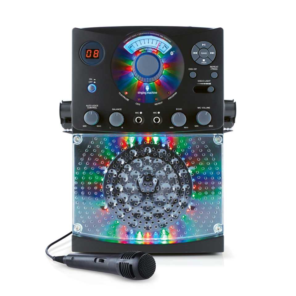 Singing Machine SML625BTBK Bluetooth CD+G Karaoke System - Walmart.com ...