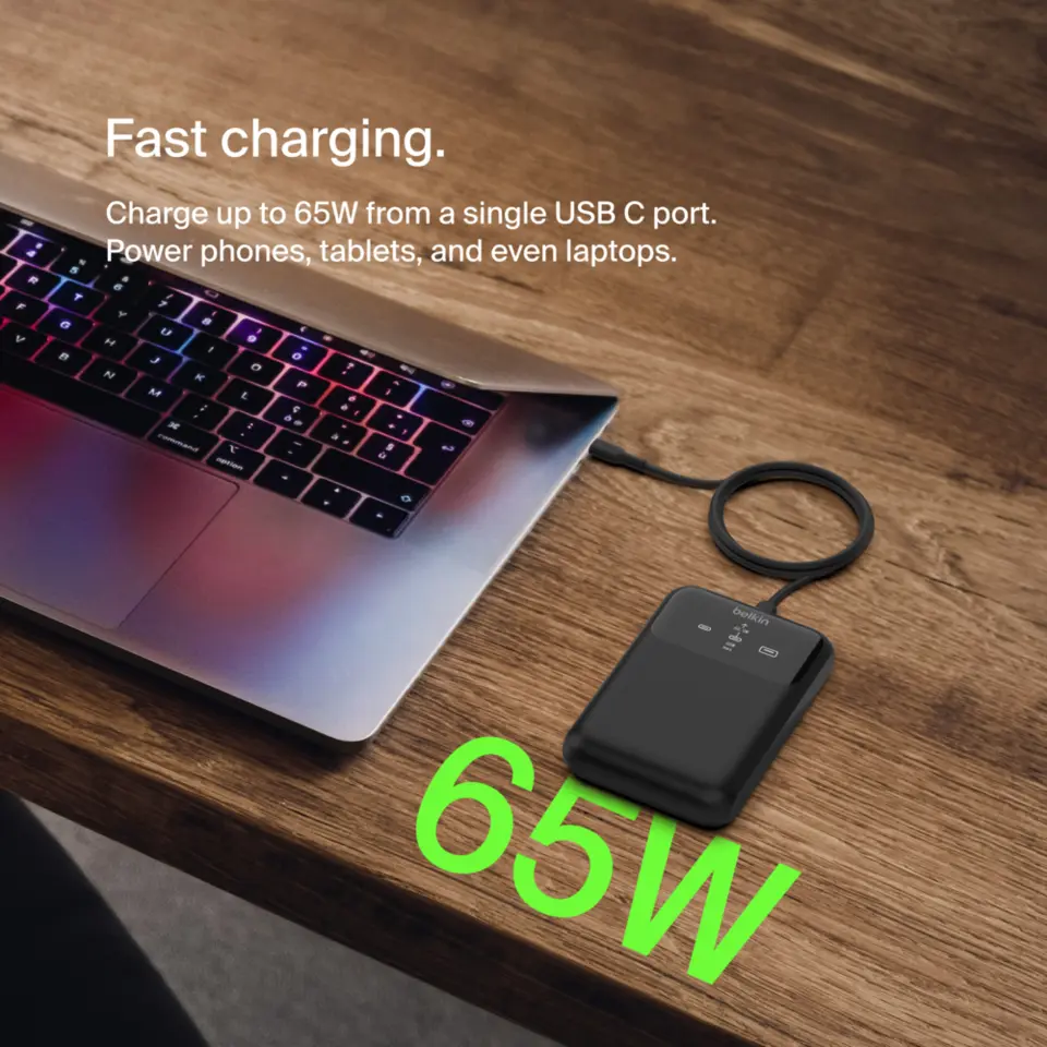 Belkin BoostCharge Pro 3-Port Laptop Power Bank 20k - Micro Center