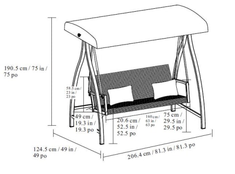 costco porch swing