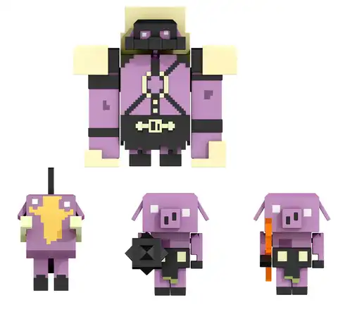 アイドルグッズ THE NETHER Mattel Minecraft Legends Nether Invasion Action Figures, 4