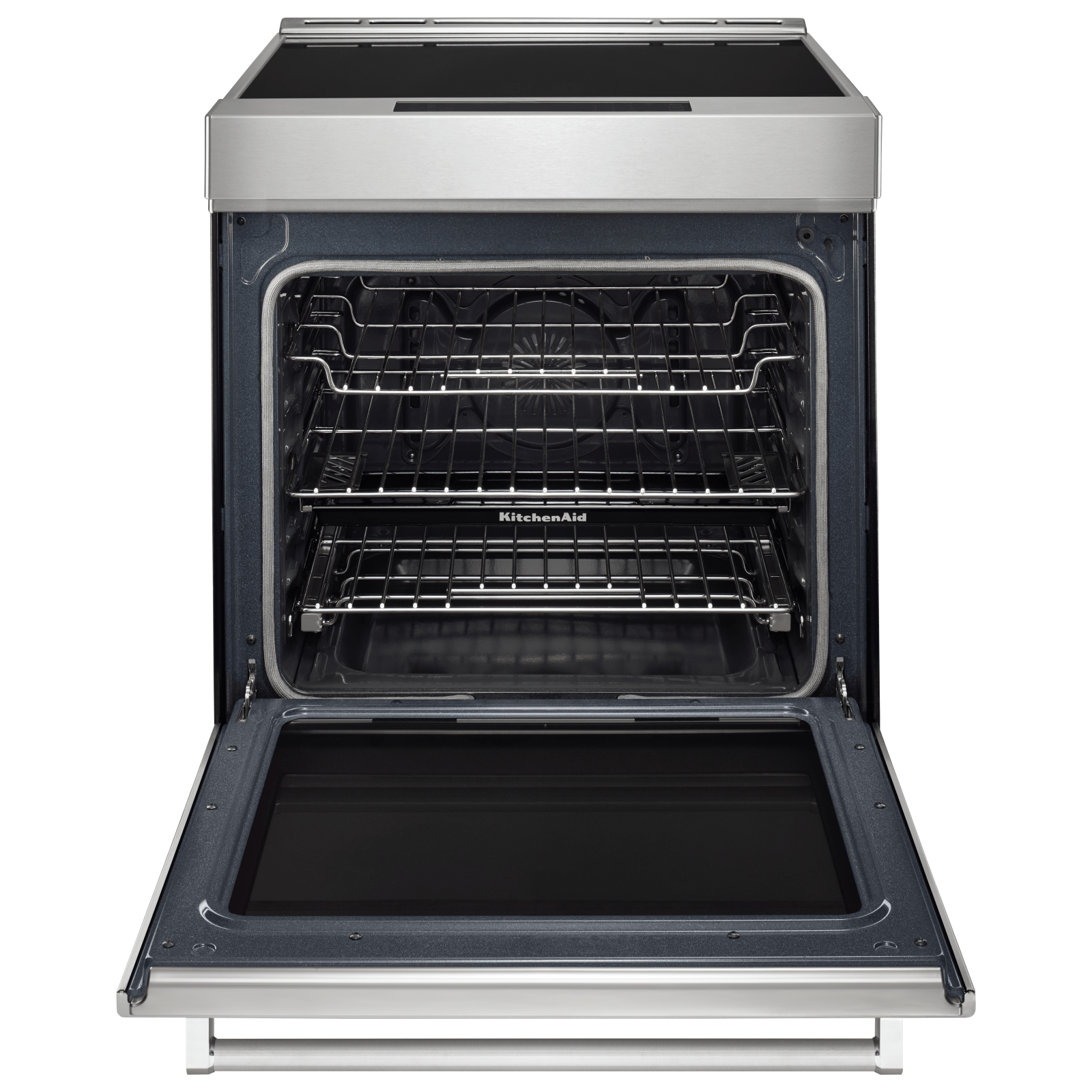 kitchenaid induction range black stainless