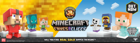 Treasure X, Minecraft Caves & Cliffs Ender Dragon, 20 Levels of Adventure,  Boys, Ages 5+ 