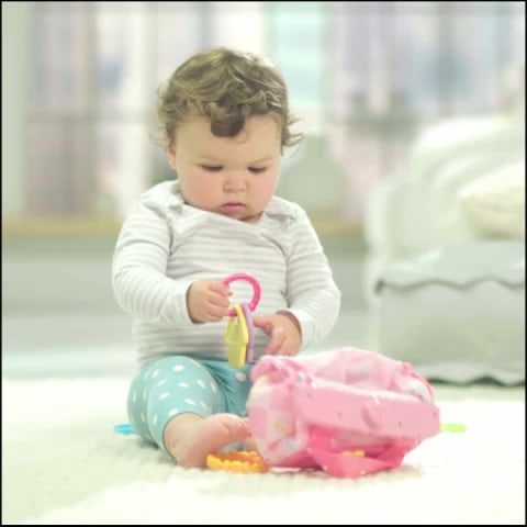 thumbnail video image 2 of Fisher-Price Laugh & Learn My Smart Purse Infant & Toddler Learning Toy with 5 Accessories, 2 of 7