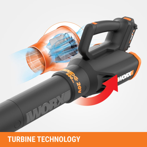 Worx Wg547 20v Power Share Turbine Cordless Two-speed Leaf Blower : Target