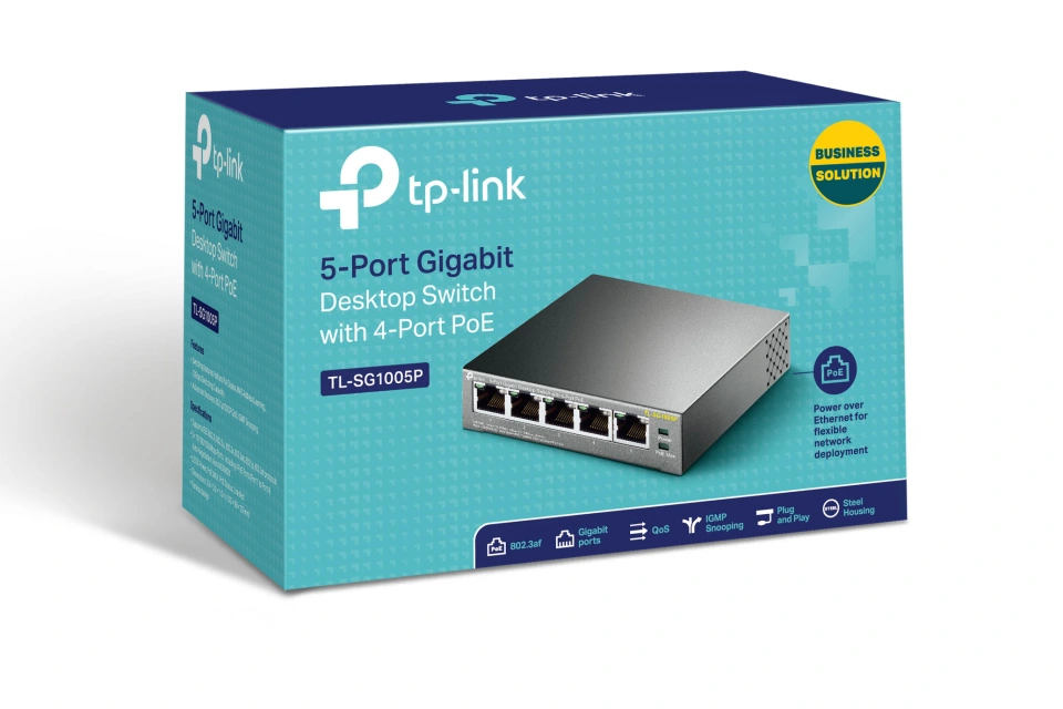 TP-Link 5 Port Gigabit Desktop PoE Switch - Canada Computers