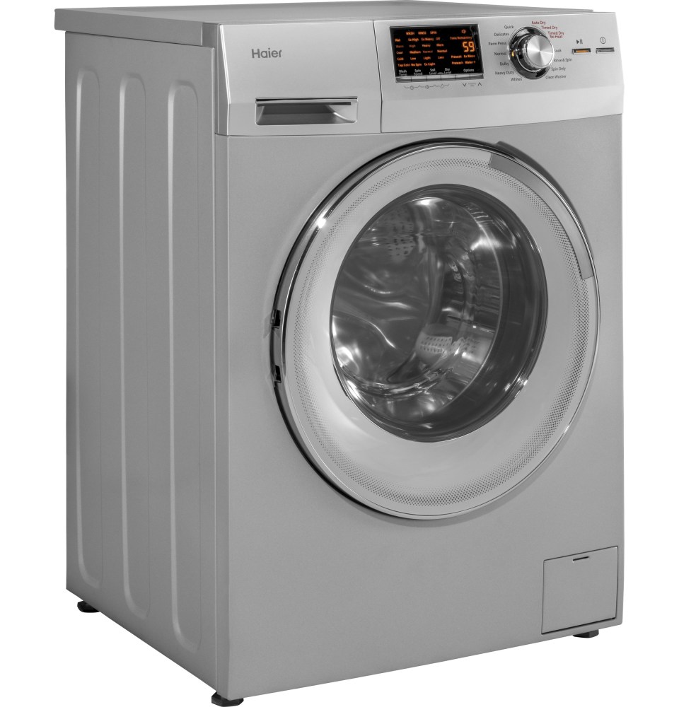 Haier Hlc1700axs Sa 2 0 Cuft Compact Front Load Washer Dryer Combo Brandsmart Usa