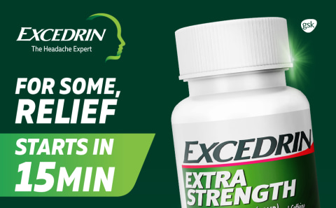 Excedrin Extra Strength Caplets for Headache Pain Relief, 100 count