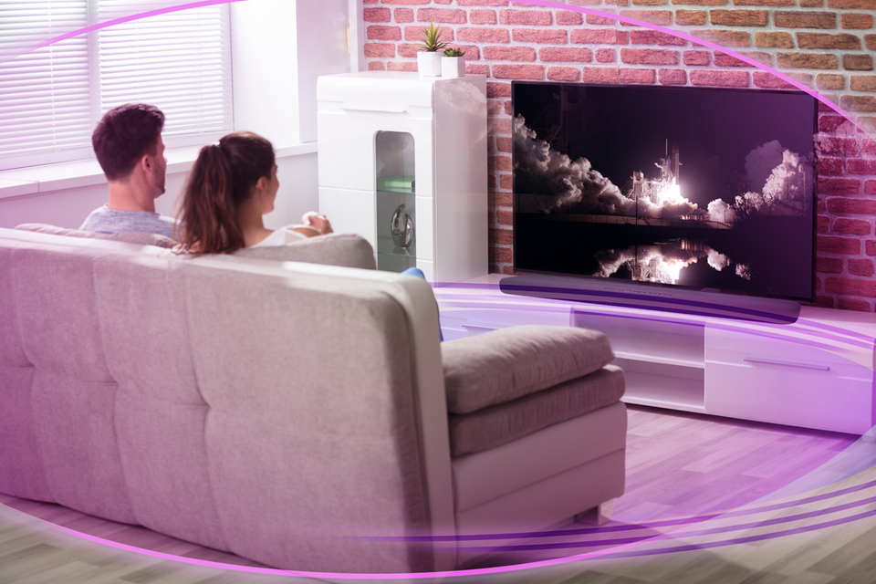 Yamaha ATS1090 Sound Bar with Builtin Subwoofers and Alexa Builtin