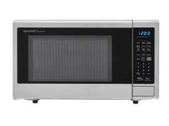 Sharp 1.4 cu.ft. Black Stainless Steel Countertop Microwave